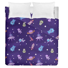 Space Seamless Pattern Duvet Cover Double Side (queen Size)