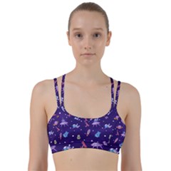 Space Seamless Pattern Line Them Up Sports Bra by Vaneshart