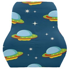 Seamless Pattern Ufo With Star Space Galaxy Background Car Seat Back Cushion  by Vaneshart