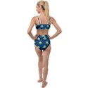 Seamless Pattern Ufo With Star Space Galaxy Background Tied Up Two Piece Swimsuit View2