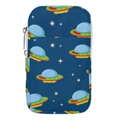 Seamless Pattern Ufo With Star Space Galaxy Background Waist Pouch (small) by Vaneshart