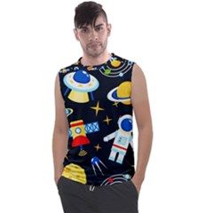 Space Seamless Pattern Men s Regular Tank Top