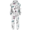 Music Themed Doodle Seamless Background Hooded Jumpsuit (Men)  View1