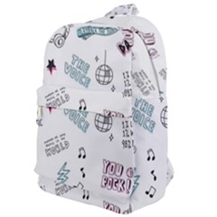 Music Themed Doodle Seamless Background Classic Backpack by Vaneshart