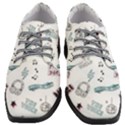 Music Themed Doodle Seamless Background Women Heeled Oxford Shoes View1