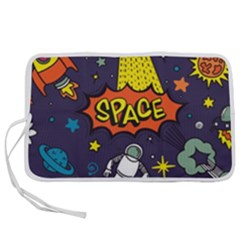 Vector Flat Space Design Background With Text Pen Storage Case (m) by Vaneshart