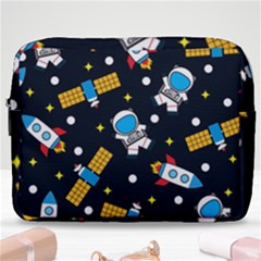 Seamless Adventure Space Vector Pattern Background Make Up Pouch (large) by Vaneshart