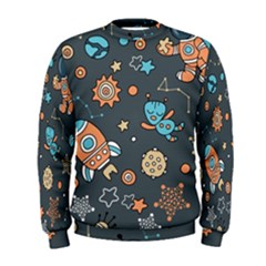 Space Seamless Pattern Men s Sweatshirt by Vaneshart