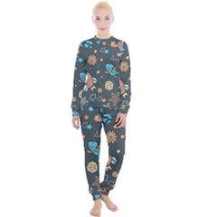 Space Seamless Pattern Women s Lounge Set by Vaneshart