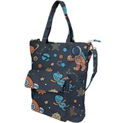 Space Seamless Pattern Shoulder Tote Bag by Vaneshart