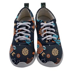 Space Seamless Pattern Athletic Shoes by Vaneshart