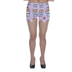 Set Kawaii Smile Japanese Dog Cartoon Skinny Shorts by Vaneshart