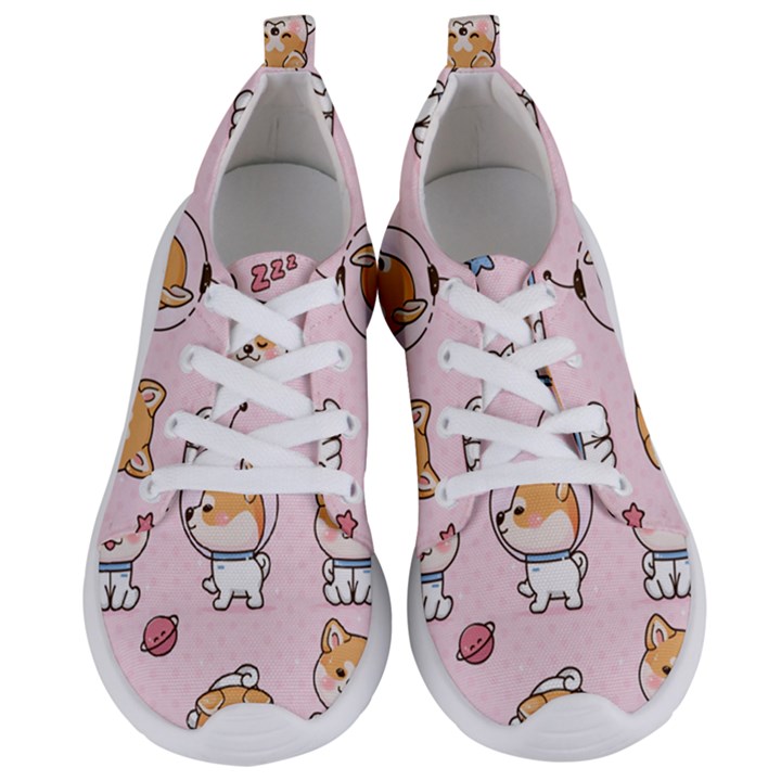 Set Kawaii Smile Japanese Dog Cartoon Women s Lightweight Sports Shoes