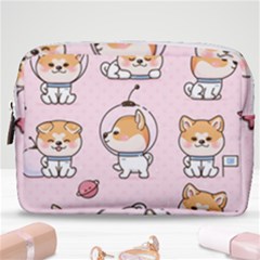 Set Kawaii Smile Japanese Dog Cartoon Make Up Pouch (medium) by Vaneshart