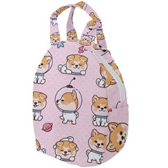 Set Kawaii Smile Japanese Dog Cartoon Travel Backpacks by Vaneshart