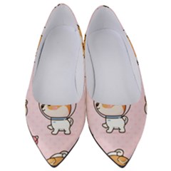 Set Kawaii Smile Japanese Dog Cartoon Women s Low Heels by Vaneshart