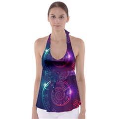 Time Machine Babydoll Tankini Top by Vaneshart