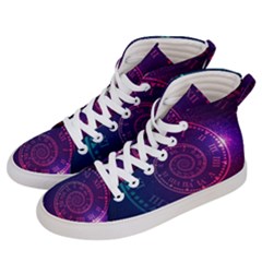 Time Machine Women s Hi-top Skate Sneakers by Vaneshart