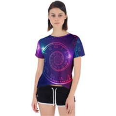 Time Machine Open Back Sport Tee by Vaneshart