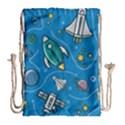 About Space Seamless Pattern Drawstring Bag (Large) View2