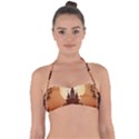 Beautiful Castle Halter Bandeau Bikini Top View1