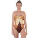 Beautiful Castle Tie Back One Piece Swimsuit View1