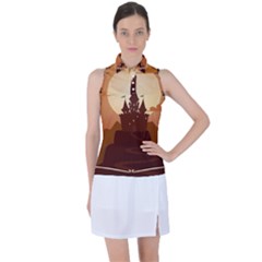 Beautiful Castle Women s Sleeveless Polo Tee