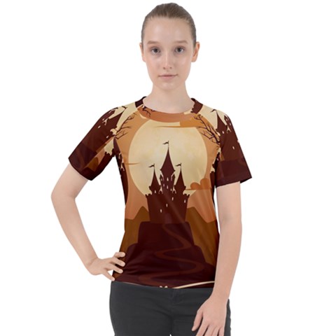 Beautiful Castle Women s Sport Raglan Tee by Vaneshart