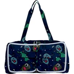 Monster Alien Pattern Seamless Background Multi Function Bag by Vaneshart