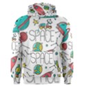 Space Cosmos Seamless Pattern Seamless Pattern Doodle Style Men s Core Hoodie View1