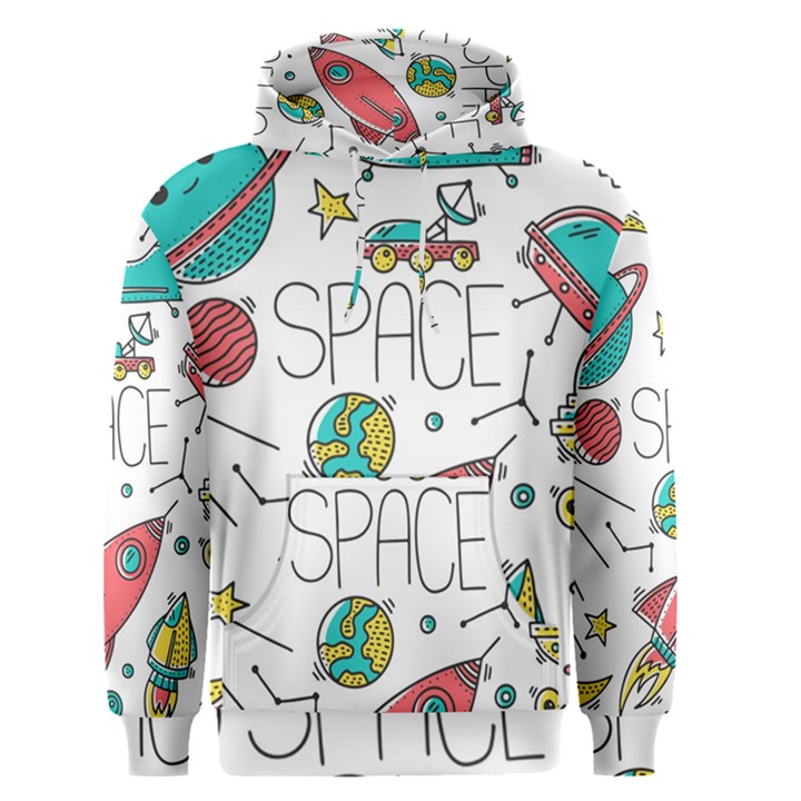 Space Cosmos Seamless Pattern Seamless Pattern Doodle Style Men s Core Hoodie