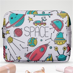 Space Cosmos Seamless Pattern Seamless Pattern Doodle Style Make Up Pouch (large) by Vaneshart