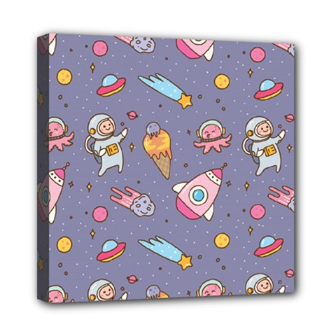 Outer Space Seamless Background Mini Canvas 8  x 8  (Stretched)