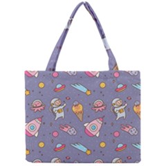 Outer Space Seamless Background Mini Tote Bag by Vaneshart