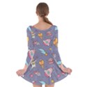 Outer Space Seamless Background Long Sleeve Skater Dress View2