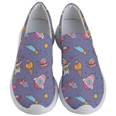 Outer Space Seamless Background Women s Lightweight Slip Ons by Vaneshart