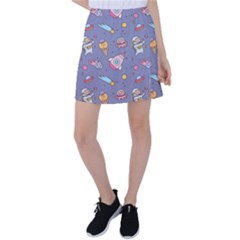 Outer Space Seamless Background Tennis Skirt by Vaneshart