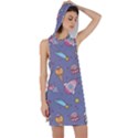 Outer Space Seamless Background Racer Back Hoodie Dress View1