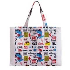 Monster Cool Seamless Pattern Zipper Mini Tote Bag