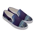 Alien Astronaut Scene Women s Canvas Slip Ons View3