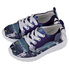 Alien Astronaut Scene Kids  Lightweight Sports Shoes by Vaneshart