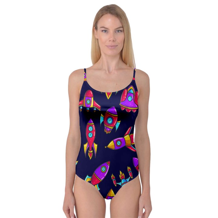 Space Patterns Camisole Leotard 