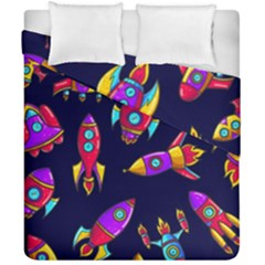 Space Patterns Duvet Cover Double Side (california King Size) by Vaneshart