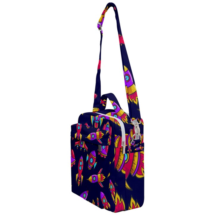 Space Patterns Crossbody Day Bag