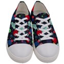 Cosmos Ufo Concept Seamless Pattern Women s Low Top Canvas Sneakers View1