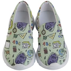 Hand Drawn Pattern School Kids Lightweight Slip Ons by Vaneshart