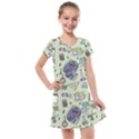 Hand Drawn Pattern School Kids  Cross Web Dress View1