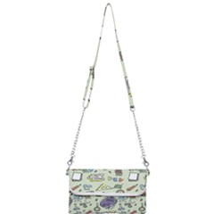 Hand Drawn Pattern School Mini Crossbody Handbag by Vaneshart