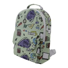 Hand Drawn Pattern School Flap Pocket Backpack (large) by Vaneshart