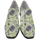 Hand Drawn Pattern School Women Slip On Heel Loafers View1